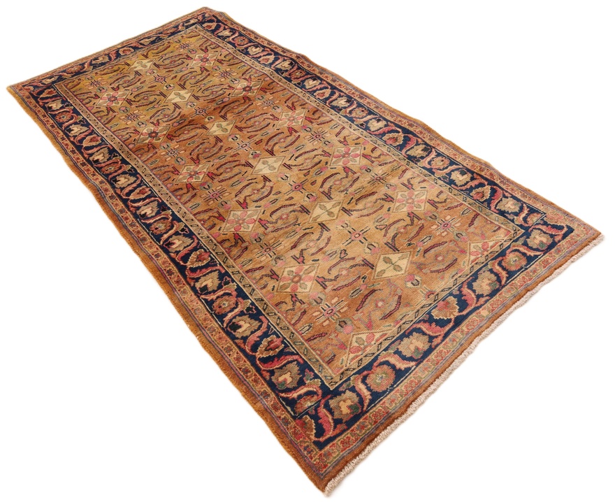 Sarough Perserteppich 207 × 100 cm aus Wolle, handgeknüpft