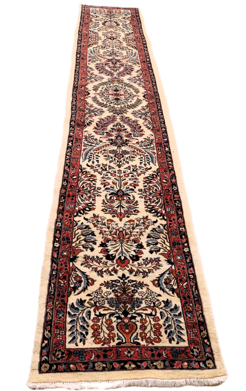 Sarough Perserteppich 490 × 82 cm aus Wolle, handgeknüpft
