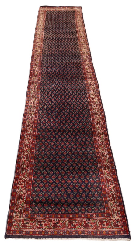 Sarough Perserteppich aus Iran, 424 × 76 cm
