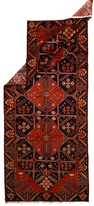 Handgeknüpfter Perserteppich 397 × 161 cm