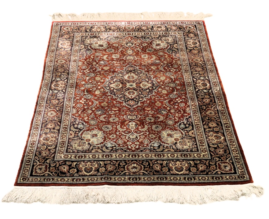 perserteppich-184-x-124-cm-seide-handgeknupft Handgeknüpfter Perserteppich 184 × 124 cm