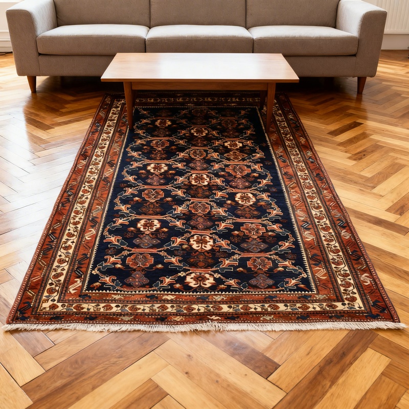 perserteppich-202-x-130-cm-schurwolle-handgeknupft-antik Antiker Afshar Perserteppich, 202 × 130 cm, Wolle