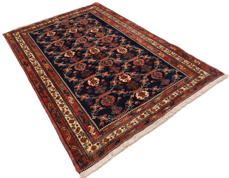 perserteppich-202-x-130-cm-schurwolle-handgeknupft-antik-1 Antiker Afshar Perserteppich, 202 × 130 cm, Wolle