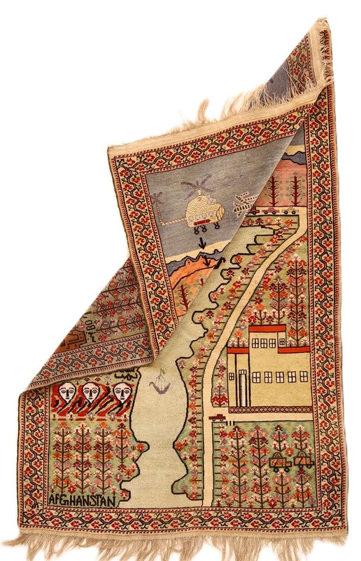 orientteppich-afghan-205-x-133-cm-wolle-seide-handgeknupft-antik-1 Antiker Orientteppich, 205 × 133 cm, Wolle & Seide