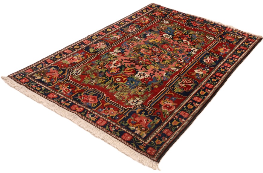 Antiker Bakhtiari Perserteppich, 210 × 148 cm, Wolle
