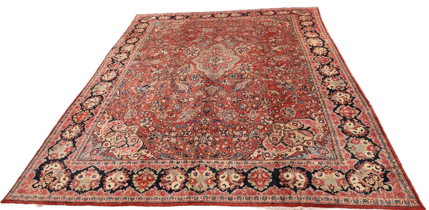 Perserteppich antik, 428 × 319 cm, Wolle