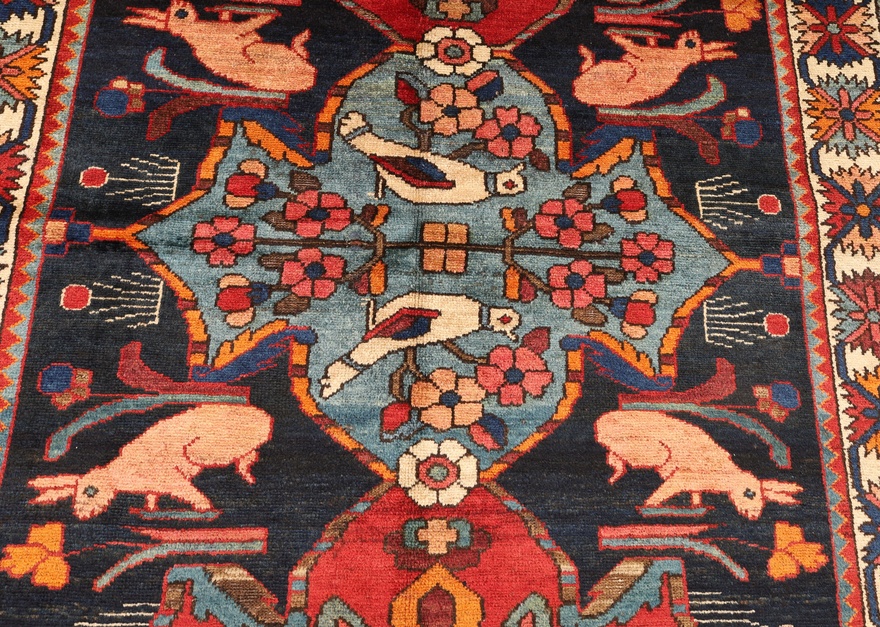 Bakhtiari Perserteppich antik, 200 × 132 cm, Wolle