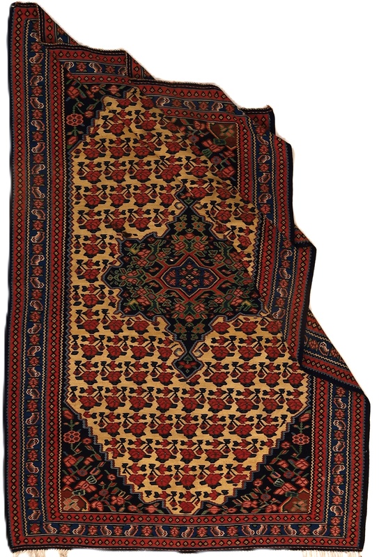 Antiker Perserteppich, 205 × 137 cm, Wolle