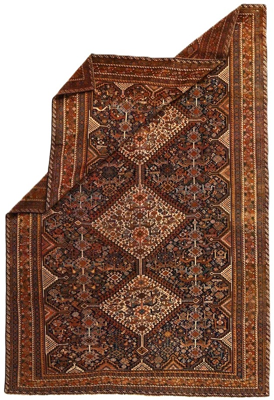 Qashqai Perserteppich antik, 287 × 195 cm, Wolle