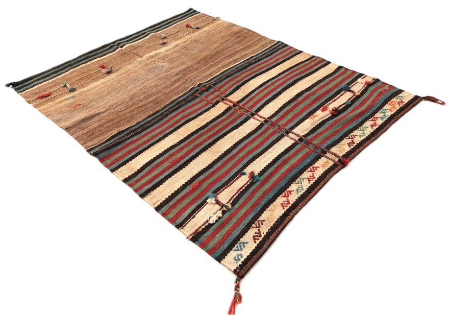 Kelim Perserteppich antik, 152 × 121 cm, Wolle