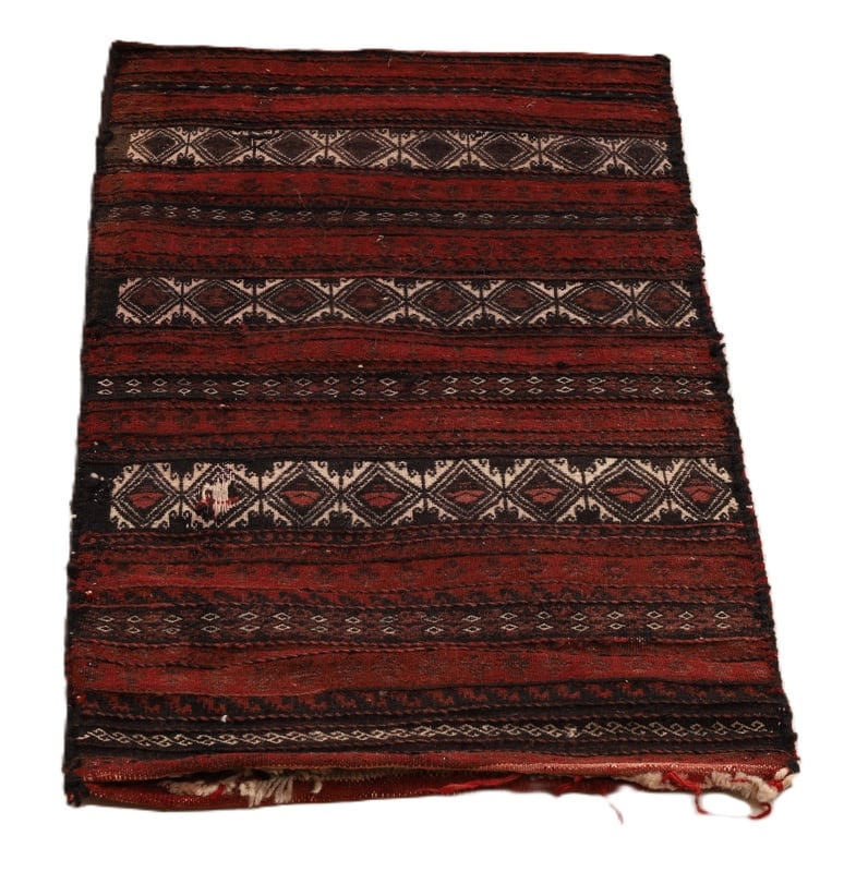 Antiker Kelim Perserteppich aus Iran, 82 × 48 cm
