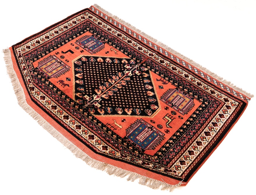 perserteppich-sirjan-95-x-53-cm-wolle-handgeknupft-antik-1 Antiker Perserteppich aus Iran, 95 × 53 cm