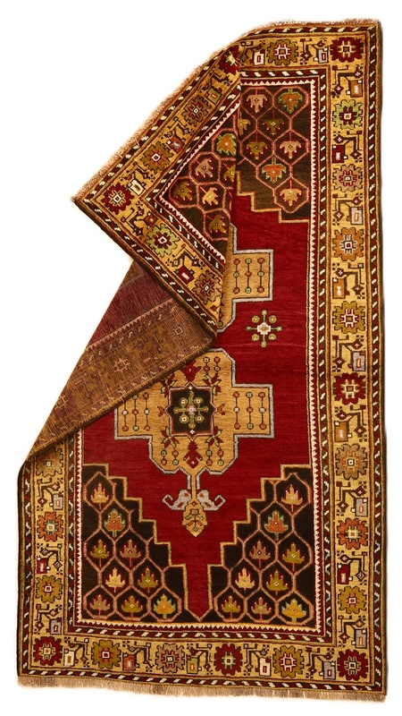 perserteppich-225-x-125-cm-wolle-handgeknupft-antik Antiker Perserteppich aus Iran, 225 × 125 cm