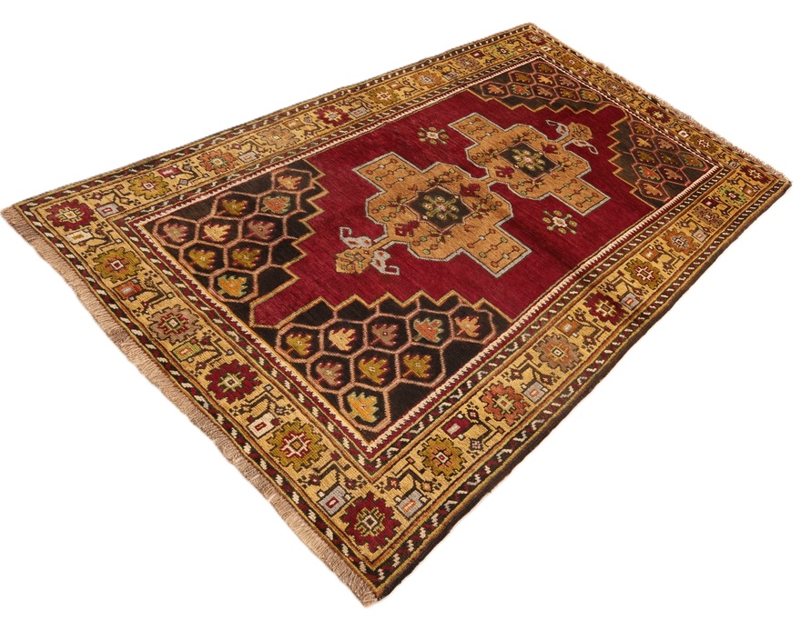 perserteppich-225-x-125-cm-wolle-handgeknupft-antik-1 Antiker Perserteppich aus Iran, 225 × 125 cm