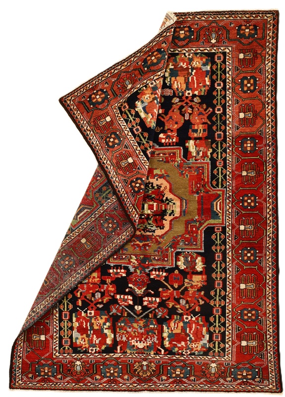 Bakhtiari Perserteppich antik, 208 × 145 cm, Wolle