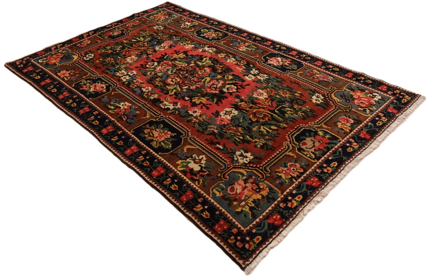 Bakhtiari Perserteppich antik, 243 × 155 cm, Wolle