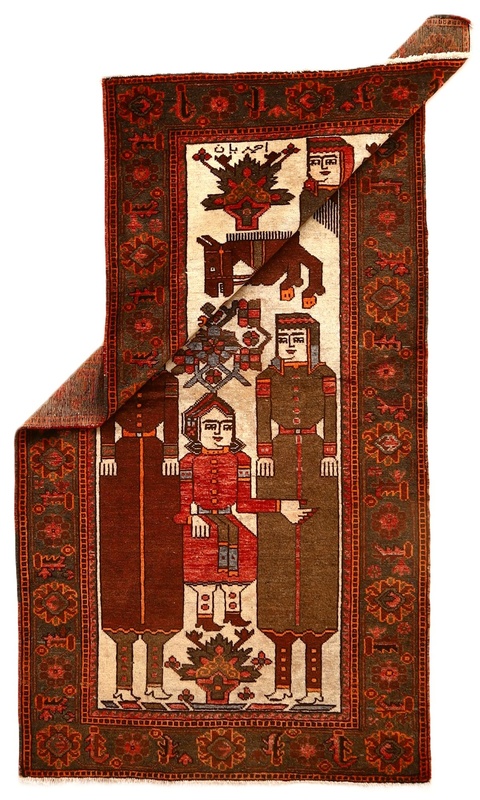 Baluch Perserteppich antik, 210 × 108 cm, Wolle