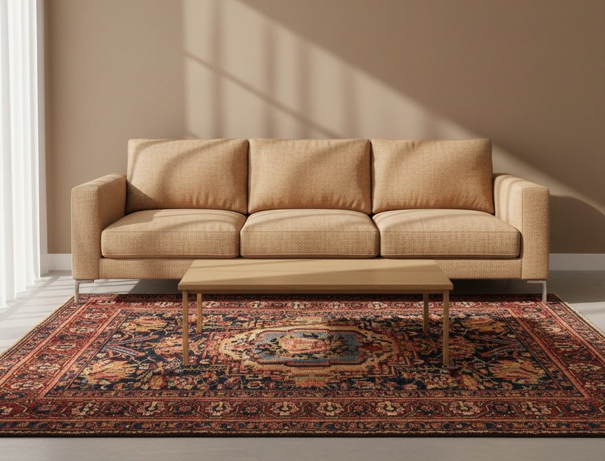 perserteppich-bakhtiari-211-x-148-cm-wolle-handgeknupft-antik-1 Antiker Bakhtiari Perserteppich aus Iran, 211 × 148 cm