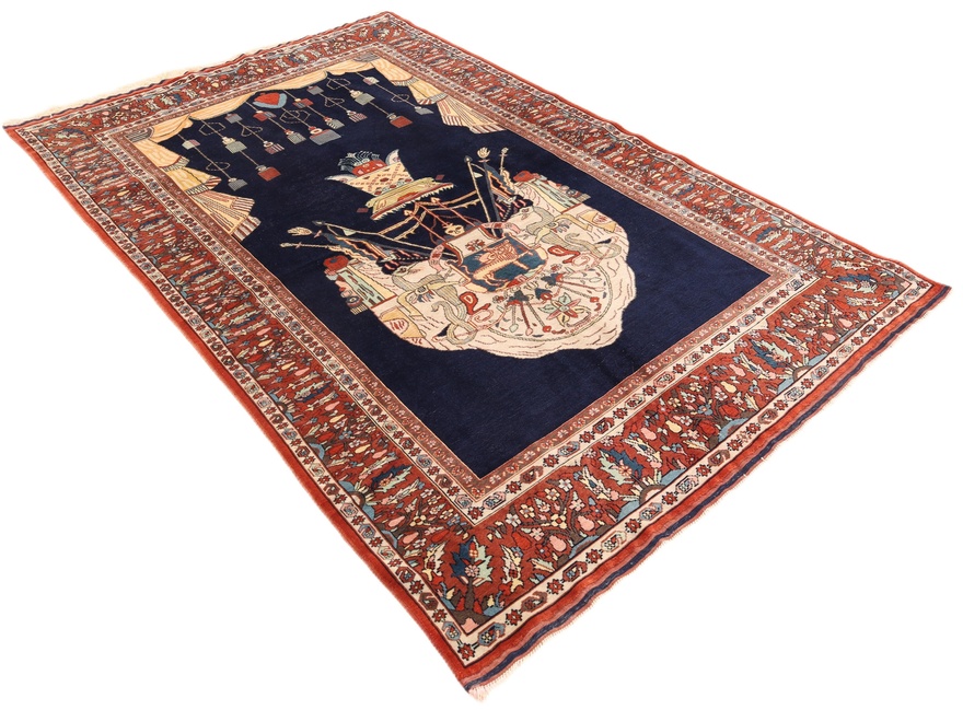 perserteppich-ghuchan-207-x-132-cm-wolle-handgeknupft-antik-2 Perserteppich antik, 207 × 132 cm, Wolle