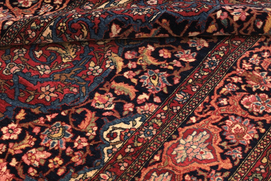 Isfahan Perserteppich antik, 220 × 140 cm, Wolle