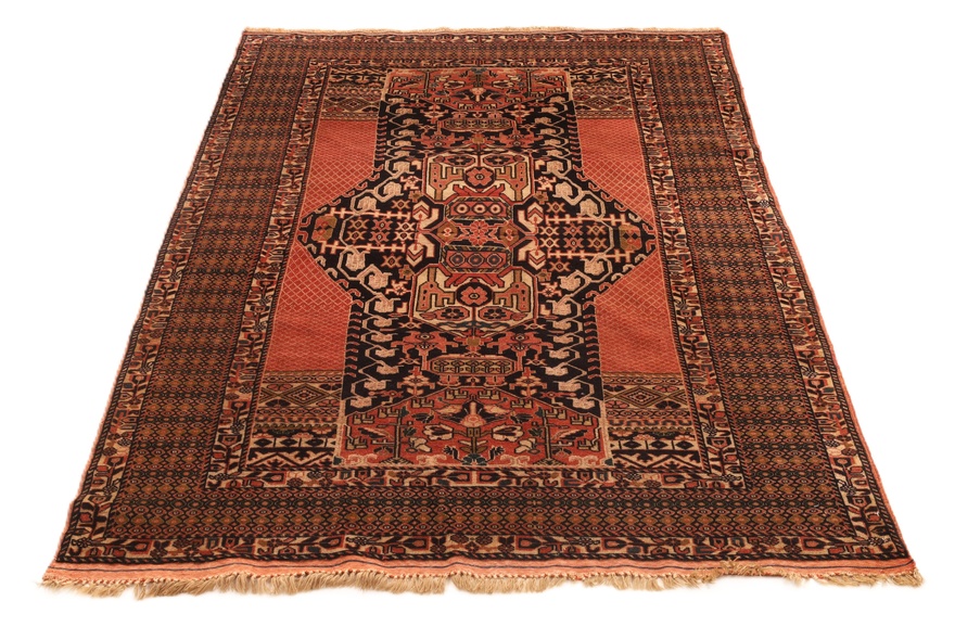 Antiker Perserteppich, 185 × 130 cm, Wolle & Seide