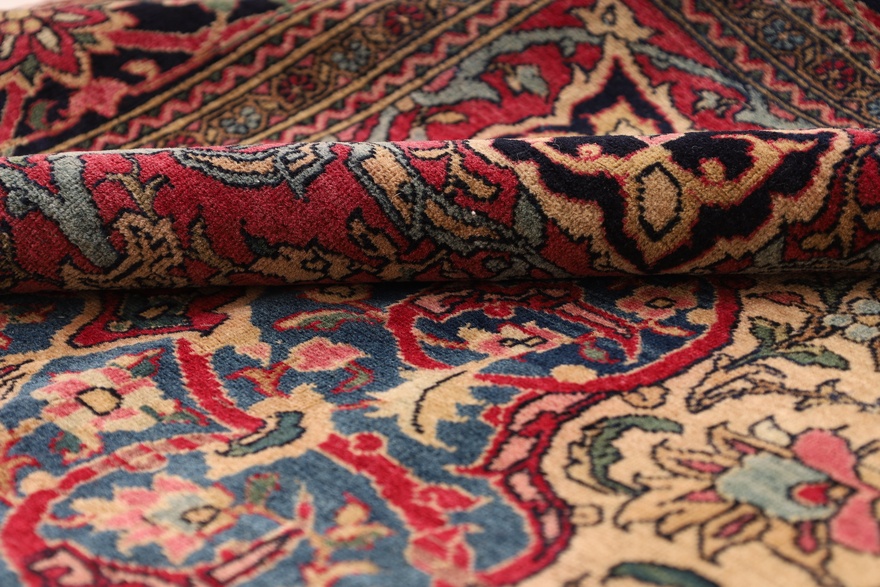 Antiker Isfahan Perserteppich, 203 × 142 cm, Wolle