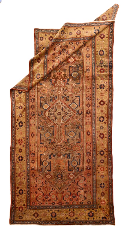Malayer Perserteppich antik, 365 × 164 cm, Wolle