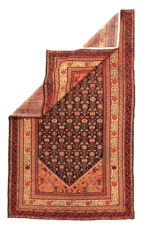 Antiker Malayer Perserteppich aus Iran, 217 × 132 cm