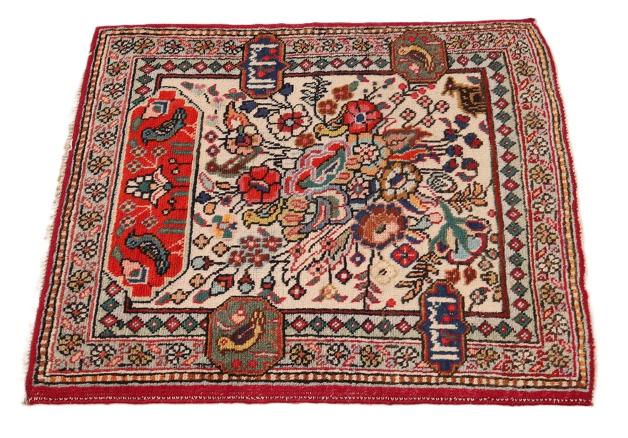 Antiker Täbriz Perserteppich, 65 × 56 cm, Wolle