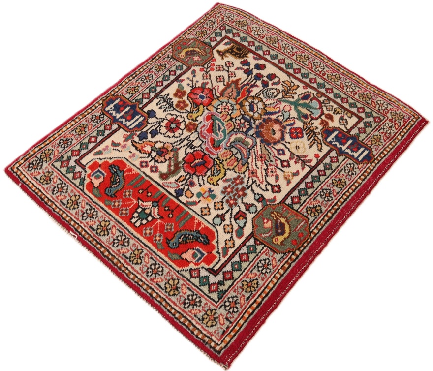 Antiker Täbriz Perserteppich, 65 × 56 cm, Wolle