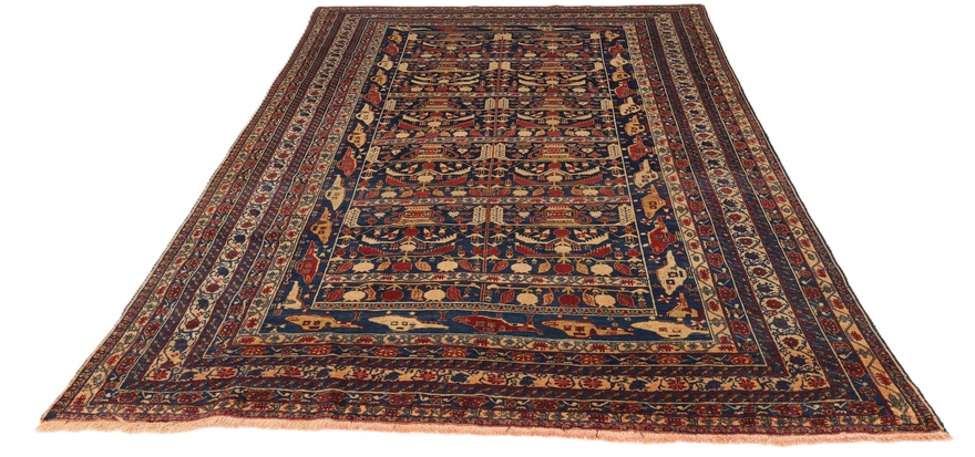 Antiker Orientteppich aus Afghanistan, 273 × 197 cm