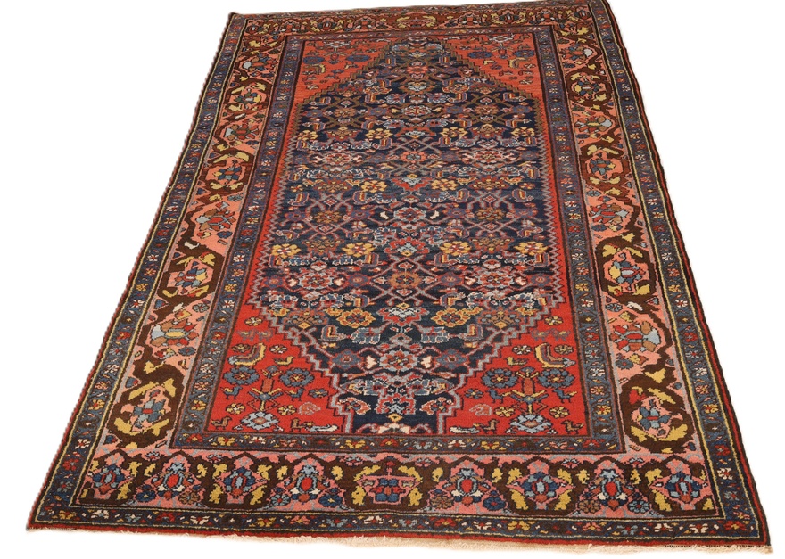 Antiker Bakhtiari Perserteppich aus Iran, 200 × 130 cm