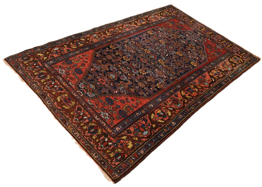 Antiker Bakhtiari Perserteppich aus Iran, 200 × 130 cm