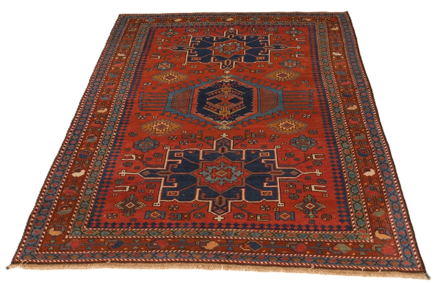 Antiker Heriz Perserteppich aus Iran, 190 × 153 cm