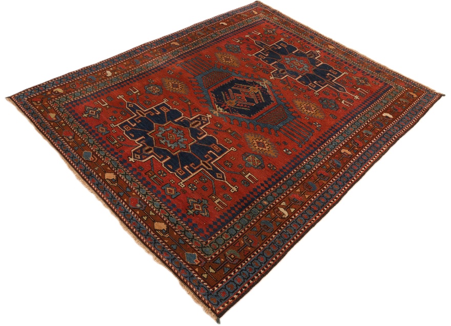 Antiker Heriz Perserteppich aus Iran, 190 × 153 cm