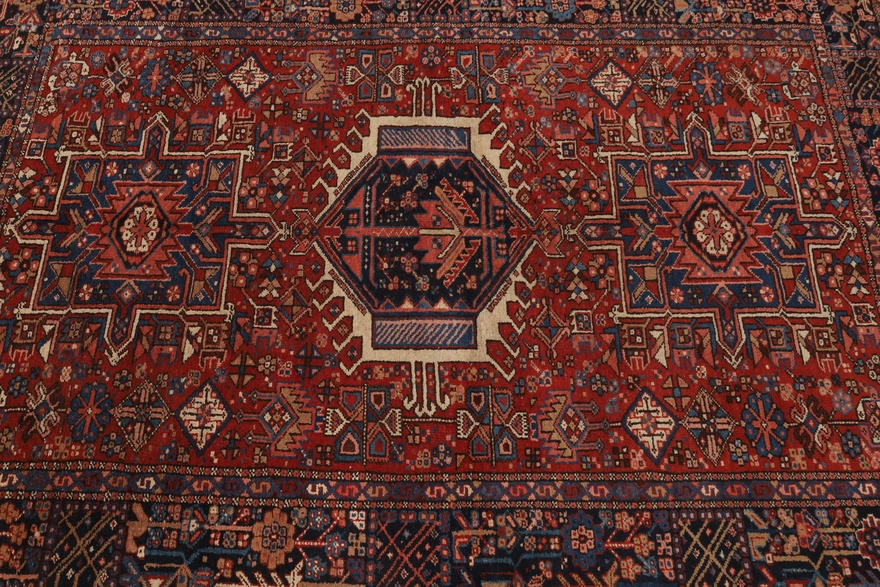 Antiker Heriz Perserteppich, 200 × 145 cm, Wolle