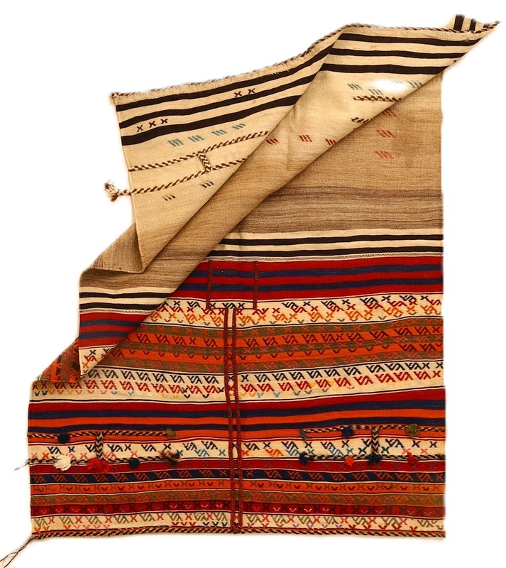 Antiker Kelim Perserteppich aus Iran, 171 × 125 cm