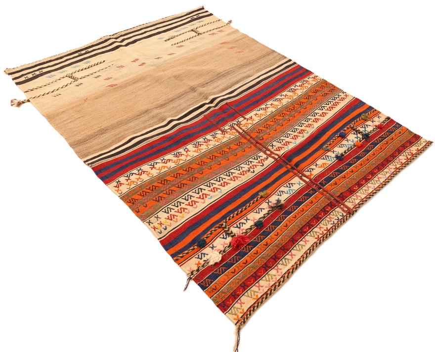 Antiker Kelim Perserteppich aus Iran, 171 × 125 cm