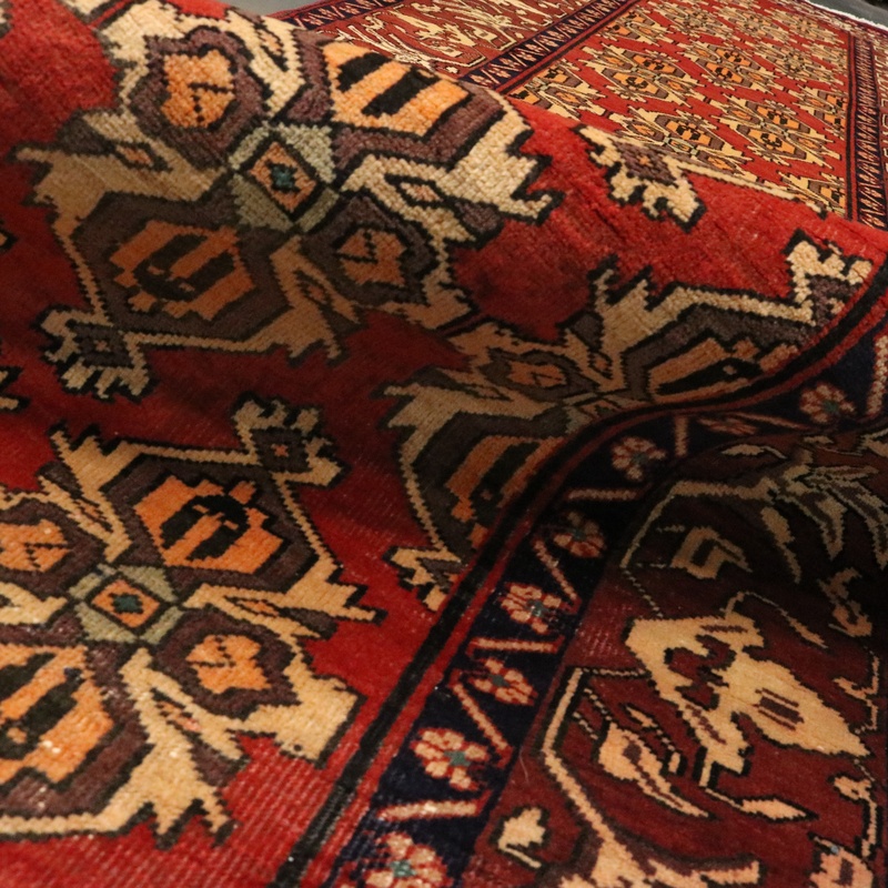Perserteppich antik, 442 × 110 cm, Wolle