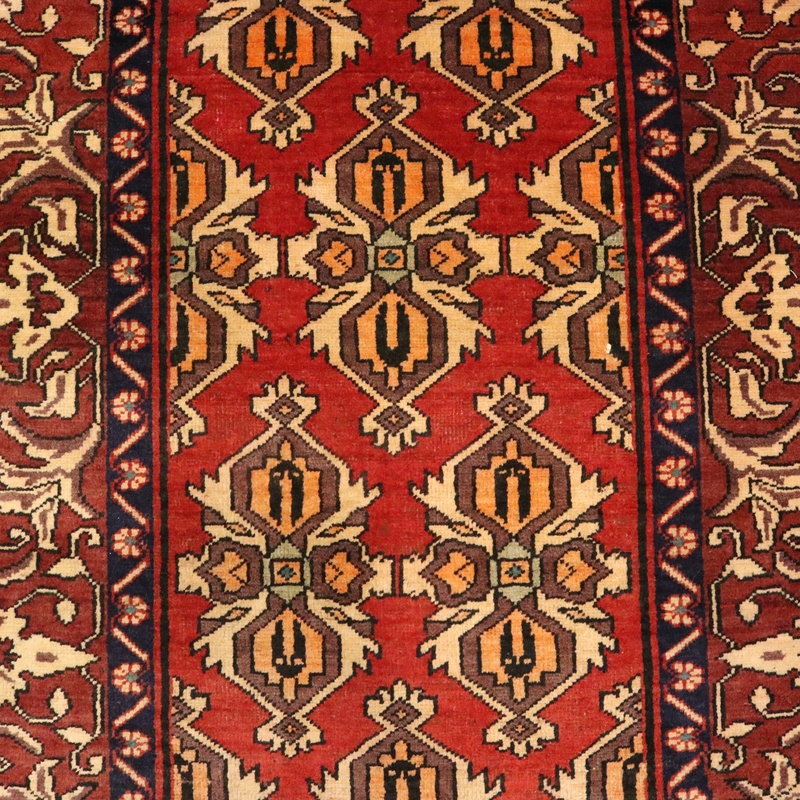 Perserteppich antik, 442 × 110 cm, Wolle