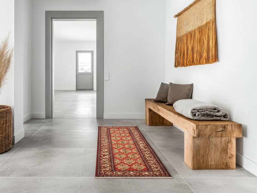 Ardebil Perserteppich antik, 442 × 110 cm, Wolle