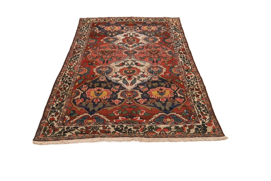 Bakhtiari Perserteppich antik, 200 × 145 cm, Wolle & Seide
