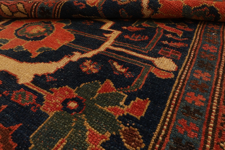 perserteppich-bidjar-550-x-115-cm-wolle-seide-handgeknupft-antik-2 Antiker Bijar Perserteppich, 550 × 115 cm, Wolle & Seide