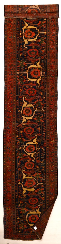 perserteppich-bidjar-550-x-115-cm-wolle-seide-handgeknupft-antik-3 Antiker Bijar Perserteppich, 550 × 115 cm, Wolle & Seide