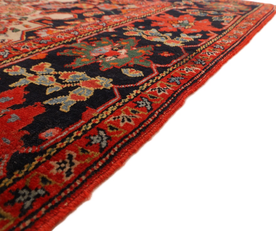 Farahan Perserteppich antik, 143 × 133 cm, Wolle & Seide