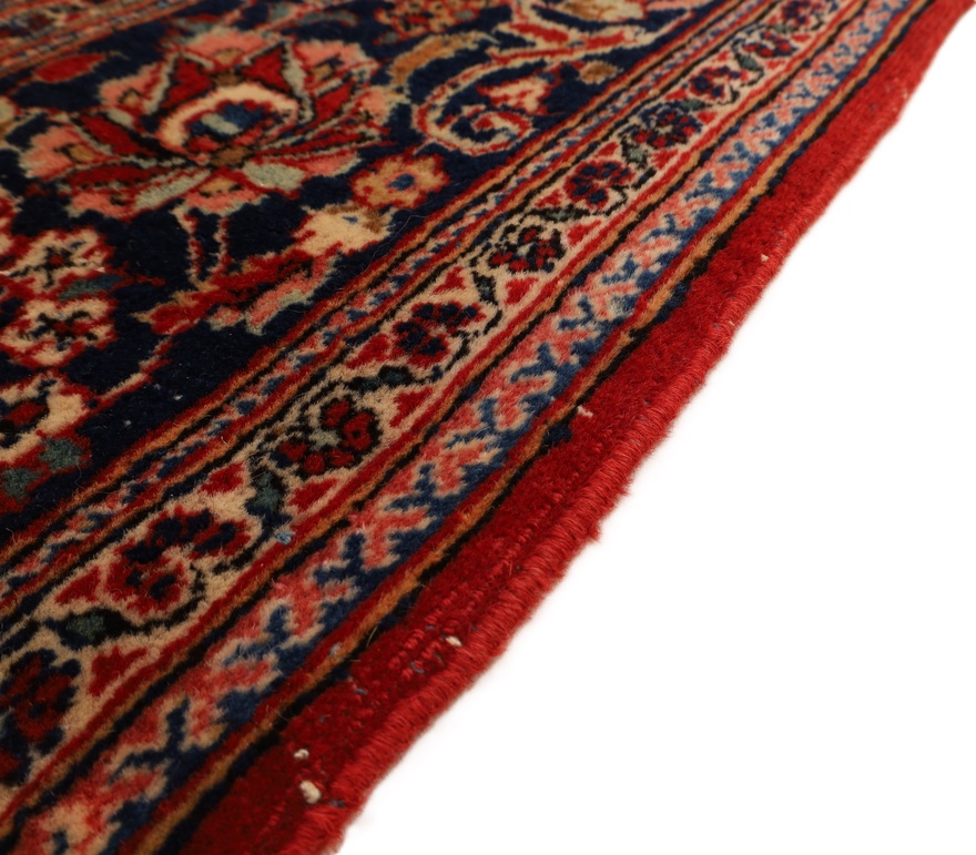 Kashan Perserteppich antik, 200 × 127 cm, Wolle & Seide