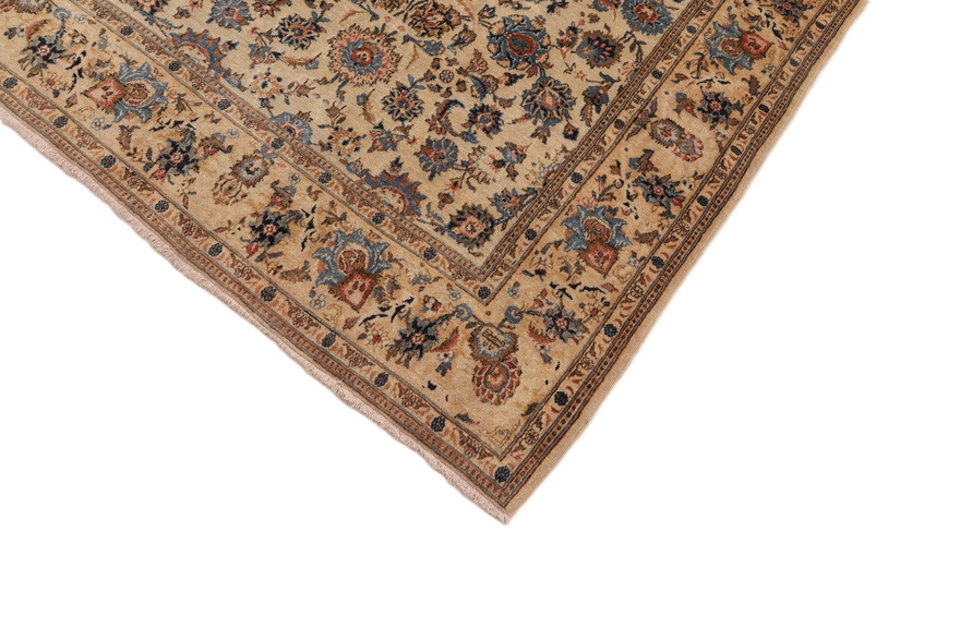 Antiker Kashan Perserteppich, 208 × 133 cm, Wolle