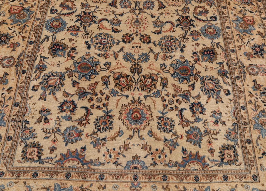 Antiker Kashan Perserteppich, 208 × 133 cm, Wolle