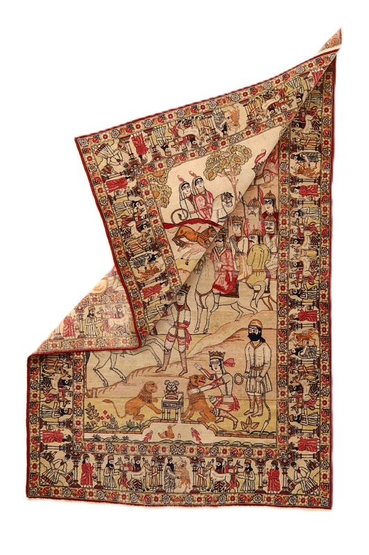 Perserteppich antik, 220 × 139 cm, Wolle