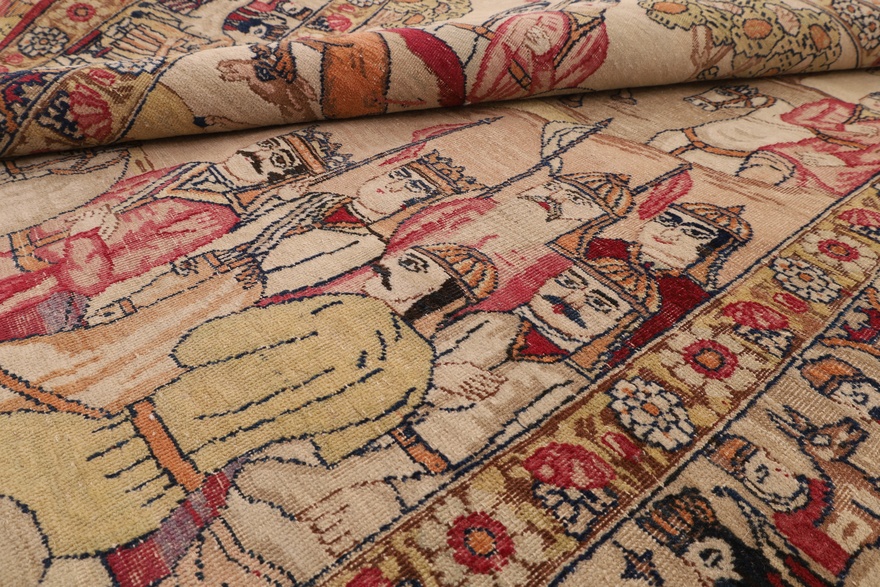 Perserteppich antik, 220 × 139 cm, Wolle